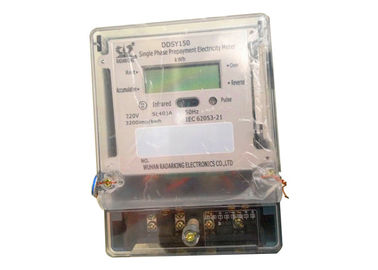 Insert IC Card Prepaid Energy Meter Single Phase Two Wires 220V Overload Protection
