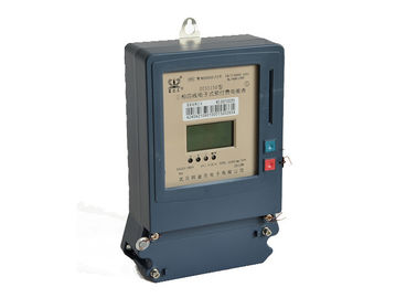 Traditional Prepaid Electricity Meter , Three Phase Four Wire Energy Meter