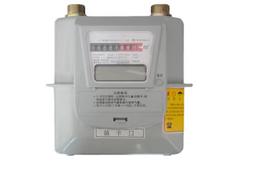 Metal Type Prepaid Gas Meter Diaphragm Smart IC Card For Domestic G1.6