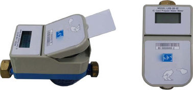 Smart Card Type Combination Water Meter , STS Prepaid Water Meter With LCD Display