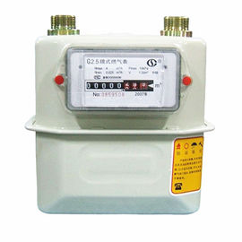Integrated Installation Prepaid Gas Meter Domestic Diaphragm With Metal Case