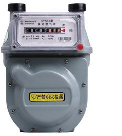 Aluminum Case Gas Prepayment Meter , Contactless RF Card Read Residential Gas Meter