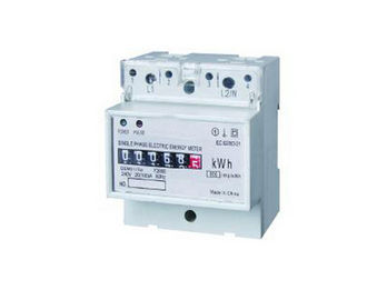 Single Phase Din Rail Meter Smart Size Energy Meter SMT Technology High Accuracy