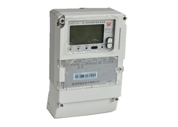 380V 3 Phase 4 Wire Fee Control Smart Electronic Meter With Fully ...
