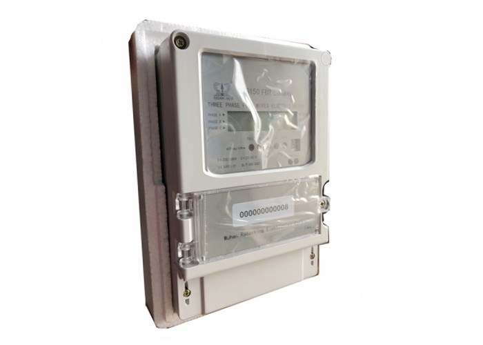 LCD Display Digital Lorawan Energy Meter Three Phase 3P3W / 3P4W For ...