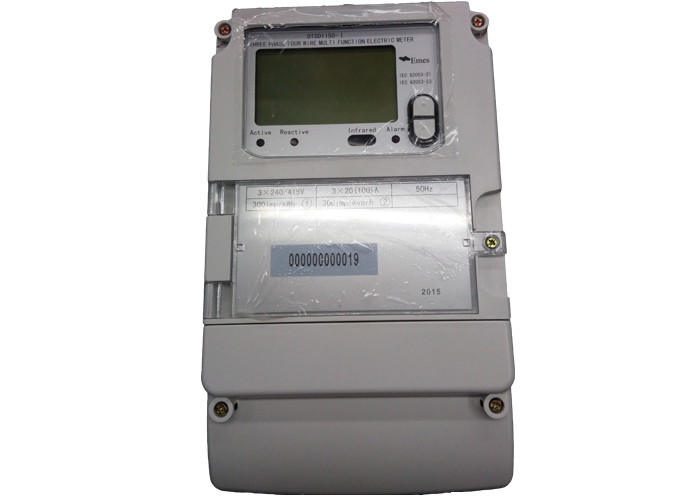 RS485 / Infrared Three Phase Smart Meter , High Accuracy Multi Tariff ...